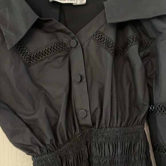 Self-Portrait Black One-Shoulder Mini Dress – Size 4 - Picture 10 of 13